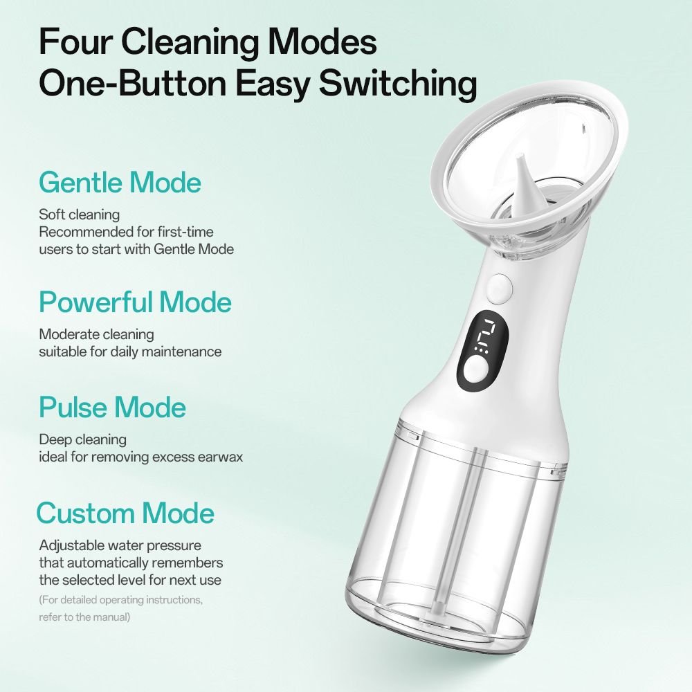 Four cleaning modes with one button